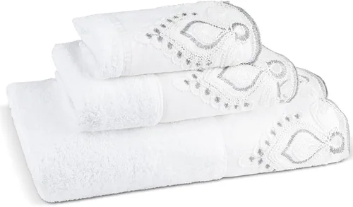 Vista 19 de Zahari Home Capri - Juego de toallas de baño de 3 piezas, toalla de baño, toalla de mano y toalla facial, decoración moderna, hermoso diseño único
