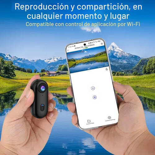 Vista 8 de Cámara de acción i3 4K pulgar, tamaño pequeño, montaje en cualquier lugar