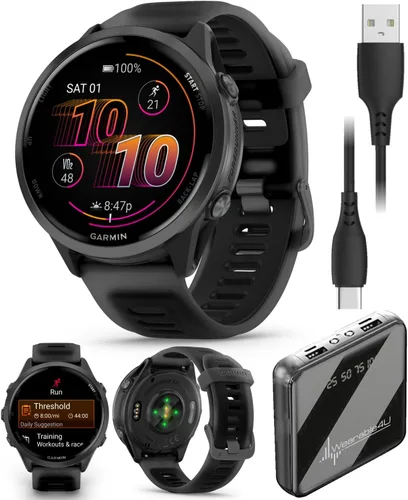 Vista 11 de Garmin Forerunner 570 42mm reloj inteligente avanzado GPS para correr y triatlón, pantalla AMOLED, entrenamiento y recuperación, aluminio azul
