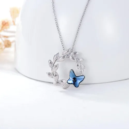 Vista 5 de YOSOPRETTY Animal Pendant Necklace with Crystals 925 Sterling Silver Animal Jewelry Gifts for Women Girls Mom Daughter