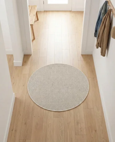 Vista 103 de Rugs.com Outdoor Solid Collection - Alfombra de pelo plano beige de 2 x 3 pulgadas, perfecta para entradas, cocinas, rincones de desayuno, piezas
