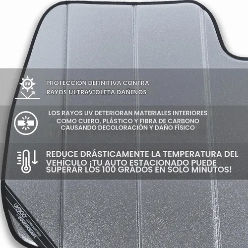 Vista 9 de C5 Corvette Parasol para parabrisas – Parasol reflectante plegable estilo acordeón – Protector de protección contra el calor UV de ajuste