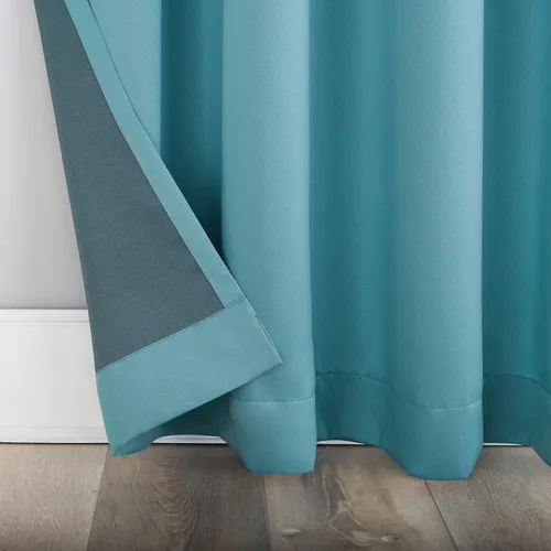 Vista 52 de Sun Zero Barrow - Par de paneles de cortinas con ojales y eficiencia energética Beige piedra