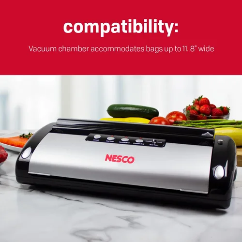 Vista 6 de Envasadora de alimentos al vacío Nesco VS-01 - De color blanco, Negro