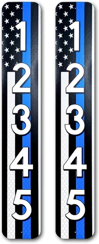 Vista 11 de Curb N Sign - Placas de números para buzón – 3 x 10 pulgadas hechas de aluminio reflectante de alta calidad – Números de buzón súper reflectantes