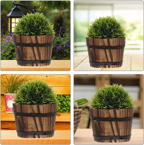Vista 6 de Macetas para plantas de decoración retro para interiores, macetas rústicas, balcón, jardín, maceta rústica, maceta de bonsái, maceta suculentas