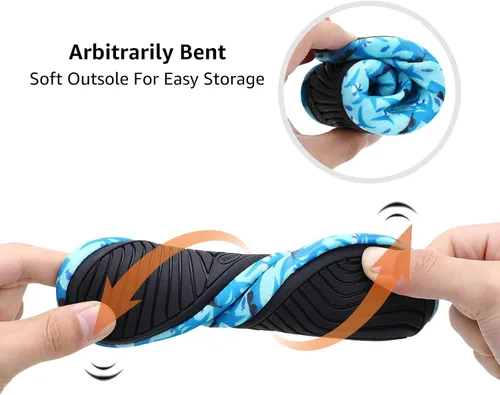 Vista 5 de Racqua Zapatos de natación para niños y niñas, zapatos de agua para surfear, zapatos acuáticos para deportes acuáticos, zapatos de secado rápido