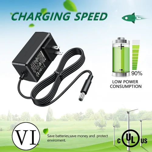 Vista 5 de Adaptador de CA con certificación UL, cargador de batería de repuesto para taladro inalámbrico rosa, kit de herramientas de destornillador eléctrico
