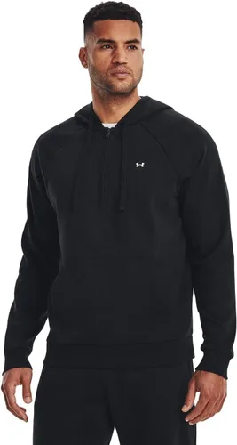 Vista 2 de Under Armour Rival - Sudadera de vellón con capucha y 12 cremallera para hombre