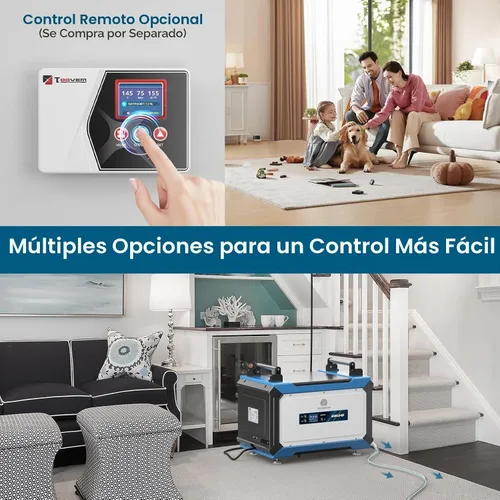 Vista 6 de ARGENDON 145 Pint Crawl Space/Basement Dehumidifier with Drain Hose Azul ana Blanco