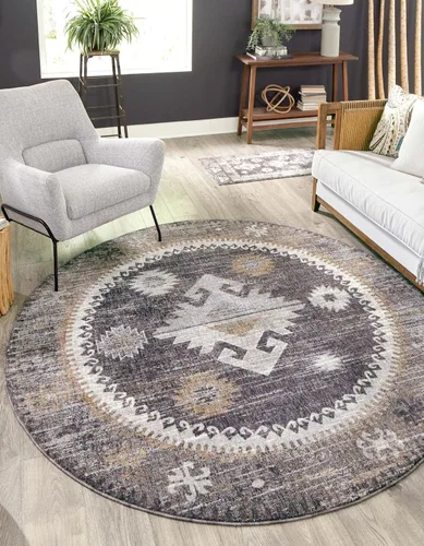 Vista 9 de Unique Loom Eco Southwestern Collection - Alfombra rectangular de 2 pies x 3 pies 0 pulgadas, color gris carbón/marfil
