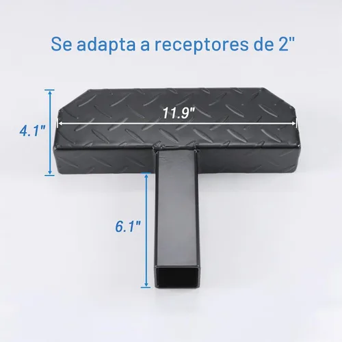 Vista 5 de DICMIC Protector de parachoques de remolque antideslizante y óxido para la mayoría de automóviles, SUV, camionetas, con receptor de 2 pulgadas