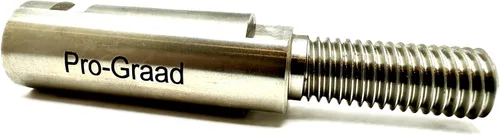 Vista 12 de Kit extensor de pulido de amoladora angular de acero inoxidable 5/8"-11, rueda de pulido de vías respiratorias eje de extensión de 2-1/4", adaptador