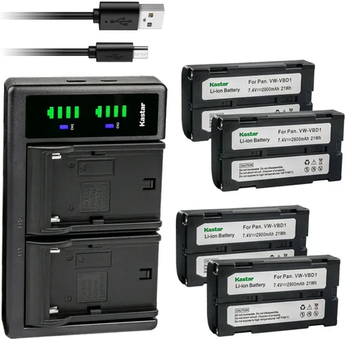Vista 7 de Kastar Cargador de batería USB LTD2 para BDC46B, BDC-58, BDC58, BDC-70, BDC70, BLI-SRX1, SDL30, SDL50, CDC68, Energizer ERC610, Fuji VMBPL30A
