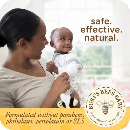 Vista 2 de Burt's Bees Aceite nutritivo para bebés, cuidado de la piel del bebé 100% de origen natural, botella de 4 onzas