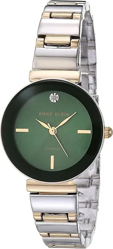 Vista 11 de Anne Klein Reloj de pulsera con esfera de diamante genuino para mujer