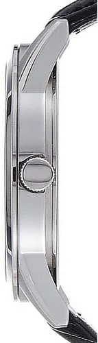 Vista 3 de Citizen, reloj casual de cuarzo, de acero inoxidable y piel, para hombre, negro (modelo BI5000-01A)