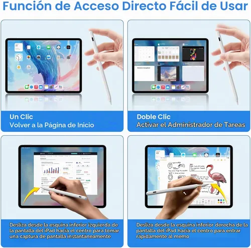 Vista 4 de Lápiz óptico para iPad con carga inalámbrica, lápiz Zspeed iPad casi como Apple Pencil de 2ª generación, compatible con iPad Air 5/4, iPad mini 6