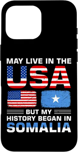 Vista 19 de iPhone 16 USA Flag America Somalia Flag Somalian Roots Country Case