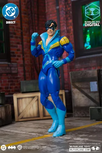 Vista 10 de McFarlane Toys - DC Direct Nightwing (Teen Titans) Figura de acción de 7 pulgadas con coleccionable digital