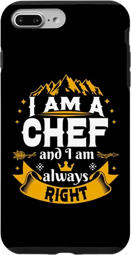 Vista 9 de iPhone 15 Chef Always Right For Men Unique Ideas Cooking Cook Case