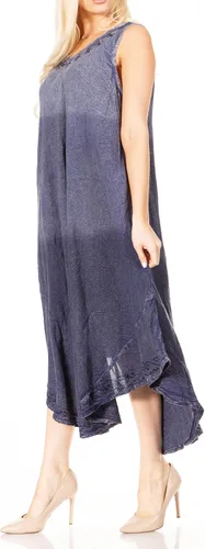Vista 3 de Sakkas Irene Vestido de verano sin mangas para mujer, estilo casual