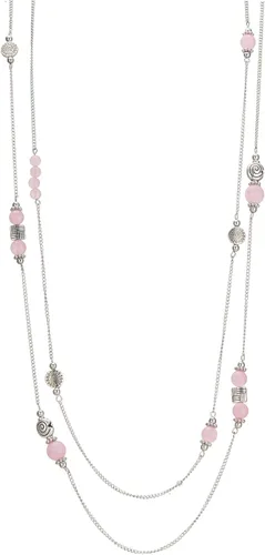 Vista 10 de BULINLIN Collar largo de plata en capas para mujer, collar de cadena de suéter con cuentas de piedra turquesa para mujer, joyería de disfraces