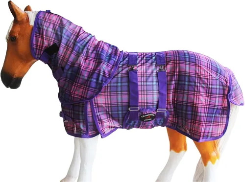 Vista 16 de CHALLENGER 36" Miniatura Destete Burro Pony Caballo Potro Verano Flysheet Marrón Floral 51831