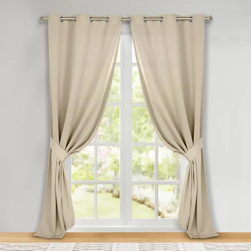 Vista 155 de Superior Cortinas Opacas, Oscurecimiento de Habitación, Dormitorio, Cortinas, Cocina, Acentos de Ventana de Sala de Estar, Bloqueo Solar, Térmico
