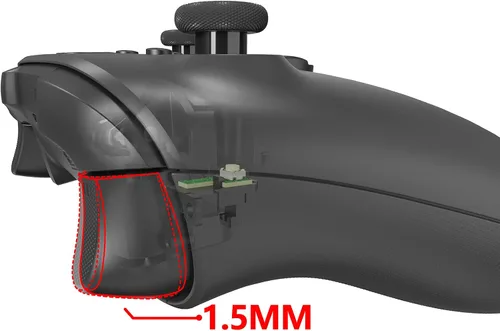 Vista 8 de eXtremeRate Clicky Hair Trigger Kit for Xbox Series XS Controller LT RT Shoulder Buttons Custom Flashshot Trigger Stop Flex Cable for Xbox Series XS