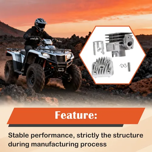 Vista 4 de labwork Kit de pistón de cilindro de repuesto para Polaris Scrambler 50 2001-2003 Reemplazo para Polaris Predator 50 2004-2007