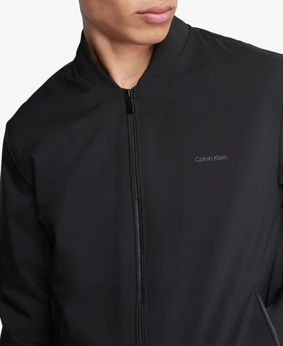 Vista 4 de Calvin Klein Chaqueta bomber con cremallera con logotipo mate para hombre
