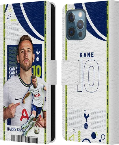 Vista 74 de Head Case Designs Officially Licensed Tottenham Hotspur F.C. Cristian Romero 2022/23 First Team Leather Wallet Case Compatible with Apple iPhone 11