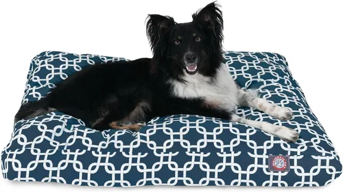 Vista 37 de Majestic Pet Cama para perro de espuma viscoelástica triturada, pequeña con funda extraíble lavable, cama ortopédica rectangular para perros, cama