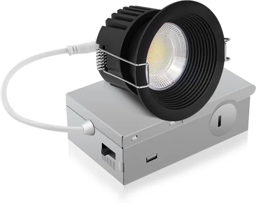 Vista 26 de Adetu lámpara de techo empotrable antirreflejos LED de 2 pulgadas, 5 CCT, con caja de conexiones, 2700K/3000K/4000K/5000K seleccionables, CRI90+, 8