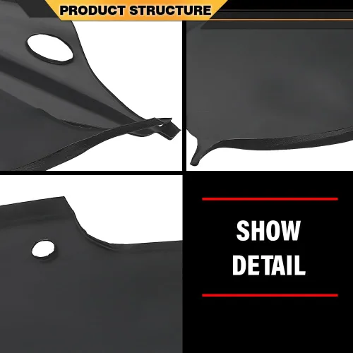 Vista 8 de CNNELL Cubierta de tablero compatible con Acura TL 2004-2008 negro 30408LLBLK