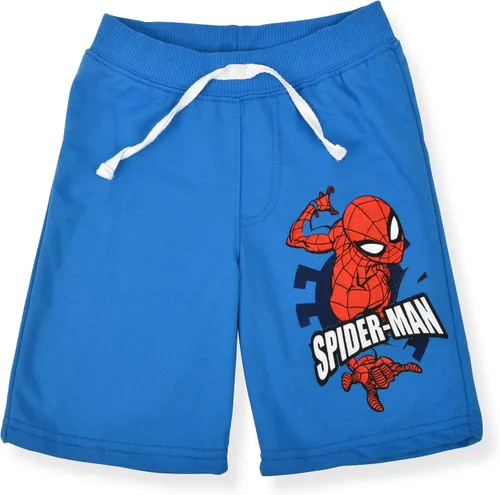 Vista 2 de Marvel Spider-Man - Conjunto de 2 pantalones cortos casuales para niño, azulgris