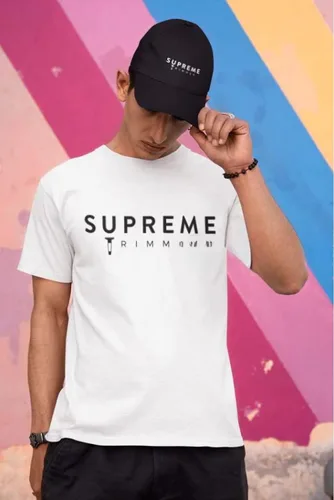 Vista 9 de Supreme Trimmer Sombrero - Sombrero negro, gorra blanca con logotipo de golfbéisbol, Negro