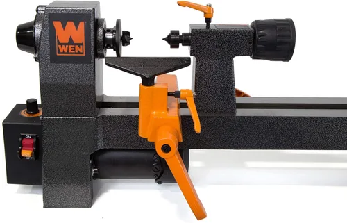 Vista 5 de WEN 3421 - Mini torno de madera de sobremesa de velocidad variable de 3.2 amperios, 8 x 12 pulgadas
