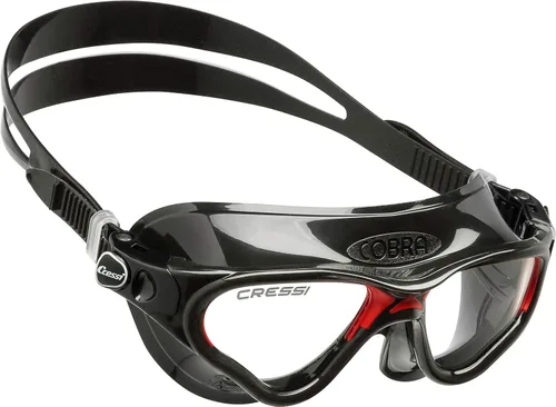 Vista 12 de CRESSI Máscara de natación cómoda para adultos ideal para la piscina y para el mar - Cobra XP: hecho en Italia