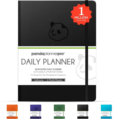 Vista 9 de Panda planificador Pro – El mejor planificador diario para felicidad & productividad – 8.5 x 11pulgadas cobertor suave – sin fecha – garantizada