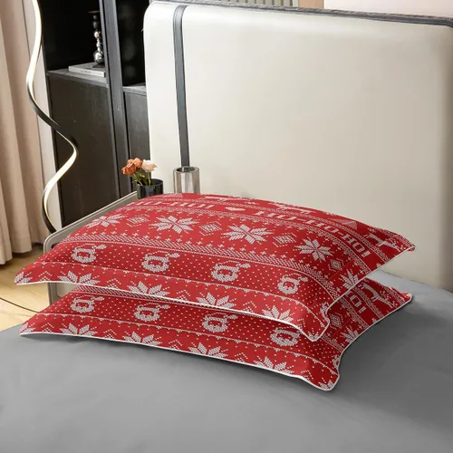 Vista 17 de Funda de edredón de árbol de Navidad 100% algodón natural, juego de ropa de cama de copos de nieve de Navidad para niños y niñas, funda de edredón