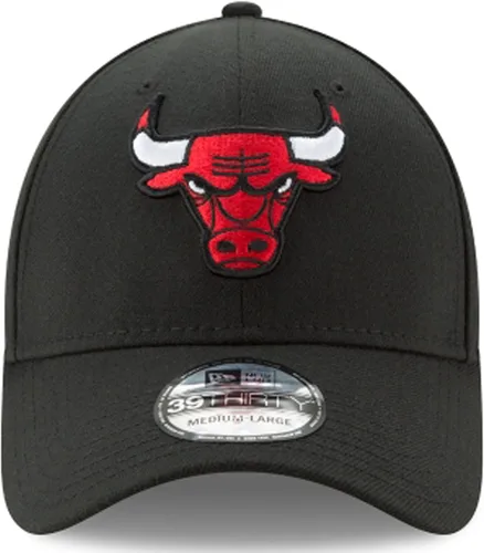 Vista 2 de NBA Chicago Bulls Classic 39Thirty - Gorra con ajuste elástico, talla M y grande, color negro