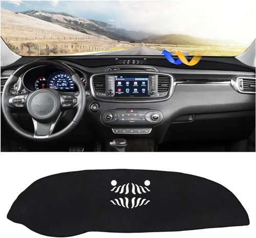 Vista 32 de CARTIST Cubierta de Tablero de Ajuste Personalizado para Chevy Chevrolet Silverado/GMC Sierra 1500 2014-2018, Silverado/GMC Sierra 2500HD 3500HD