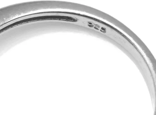 Vista 4 de Silvershake Genuine Gemstone White Gold Plated 925 Sterling Silver Modern Statement Right Hand or Dress Ring