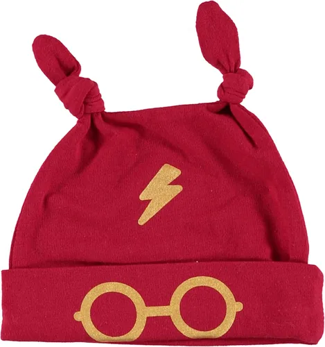 Vista 2 de Harry Potter Conjunto de regalo de mameluco, gorra anudada y calcetines para bebé niña