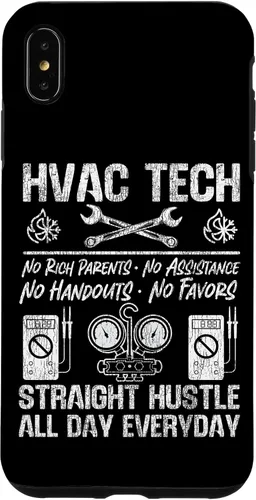 Vista 11 de HVAC Technician Tech Vintage HVAC Tech No Rich Parents No Case for iPhone 16