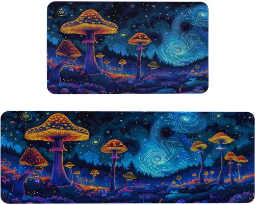 Vista 41 de Mloabuc® Tapete decorativo de flores, tapetes de cocina de arpillera de arpillera para mujer, accesorios de cocina para exteriores, 17 x 30 pulgadas
