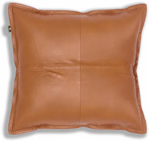 Vista 28 de Funda de almohada de cuero de cordero 100% cuero de cordero – Funda de cojín para sofá – Fundas decorativas para sala de estar y dormitorio, cuero