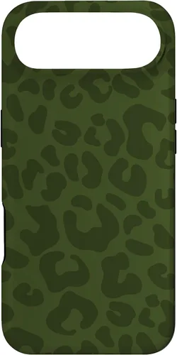 Vista 27 de Olive Military Green Cheetah Leopard Print Animal Skin Case for iPhone 17